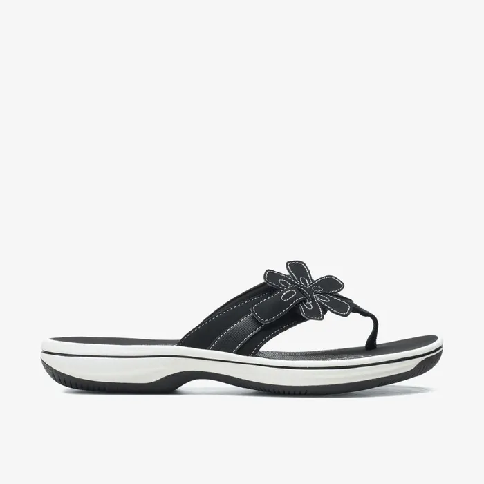 Brinkley Flora Black Women Clarks Sandals and Flip Flops