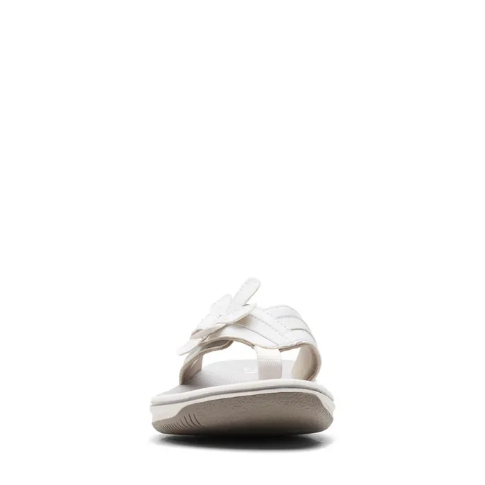 Brinkley Flora White Women Clarks Sandals and Flip Flops