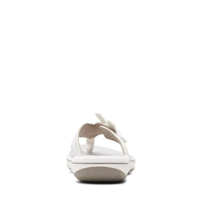 Brinkley Flora White Women Clarks Sandals and Flip Flops