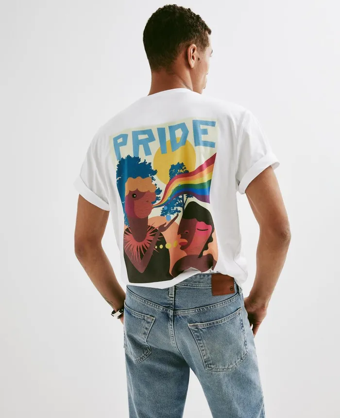 Bryce Crew Pride Is Belonging True White WomenMen AG Jeans Tees and Tanks