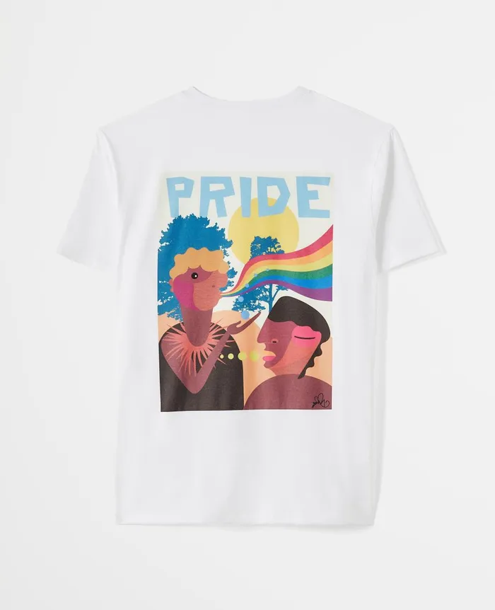 Bryce Crew Pride Is Belonging True White WomenMen AG Jeans Tees and Tanks