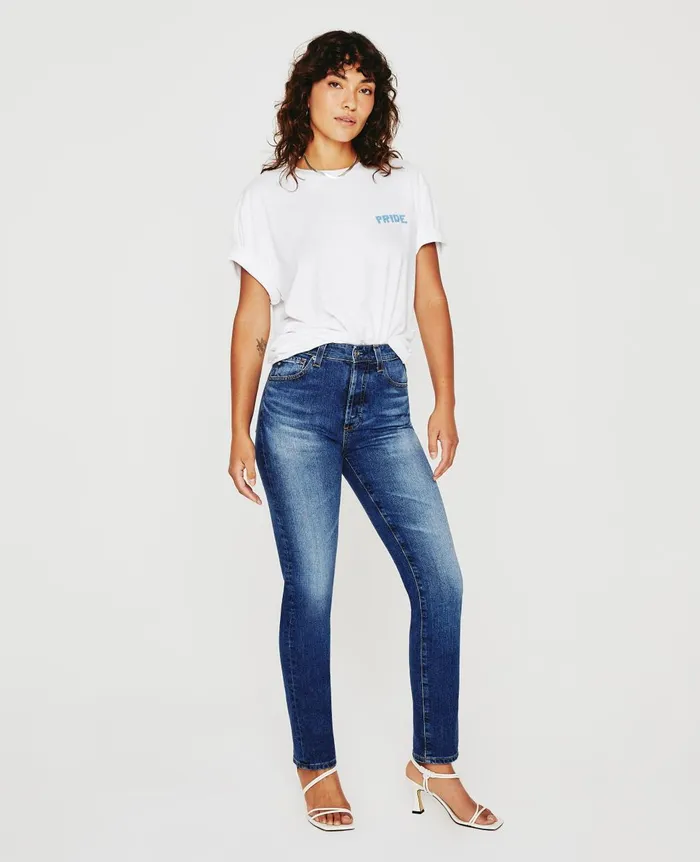 Bryce Crew Pride Is Belonging True White WomenMen AG Jeans Tees and Tanks