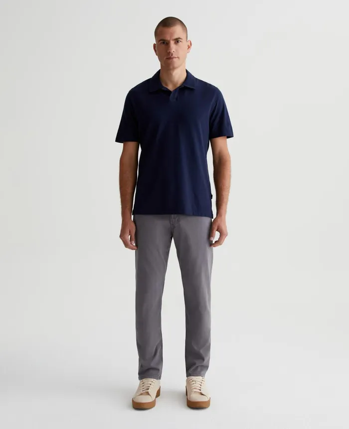 Bryce Johnny Collar Deep Navy Men AG Jeans Polos