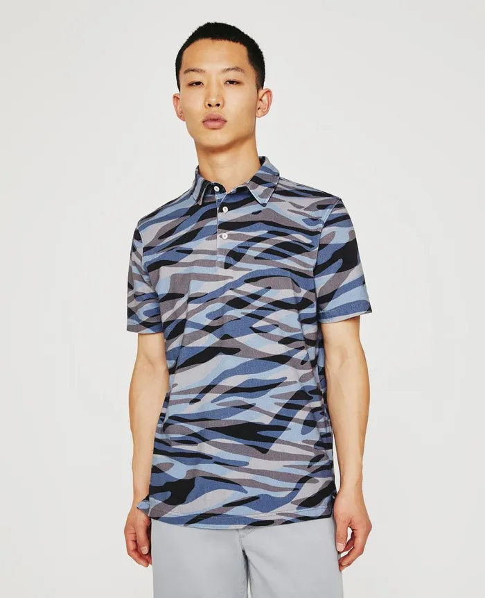 Bryce Polo Water Zebra Crossing Men AG Jeans Polos