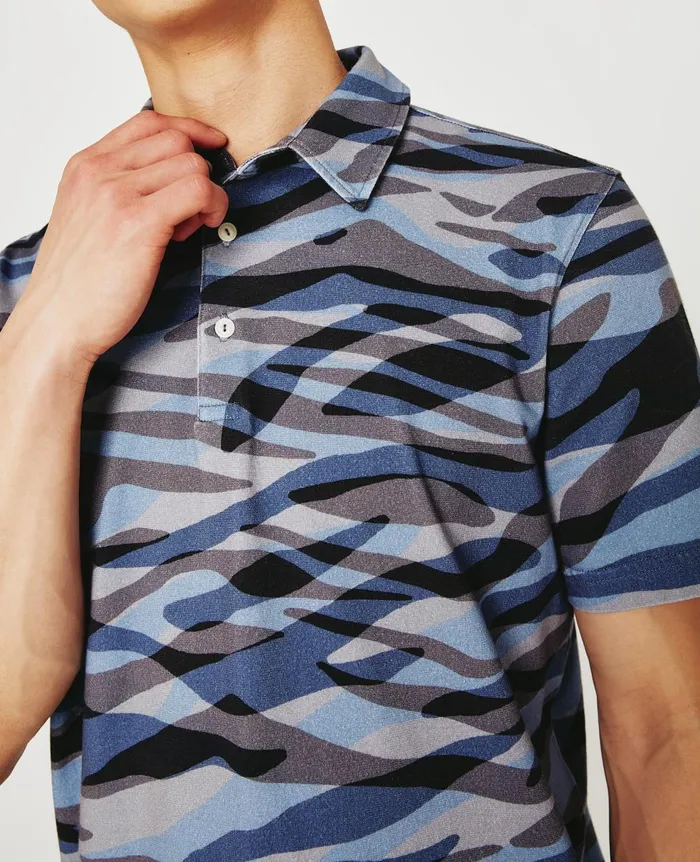 Bryce Polo Water Zebra Crossing Men AG Jeans Polos