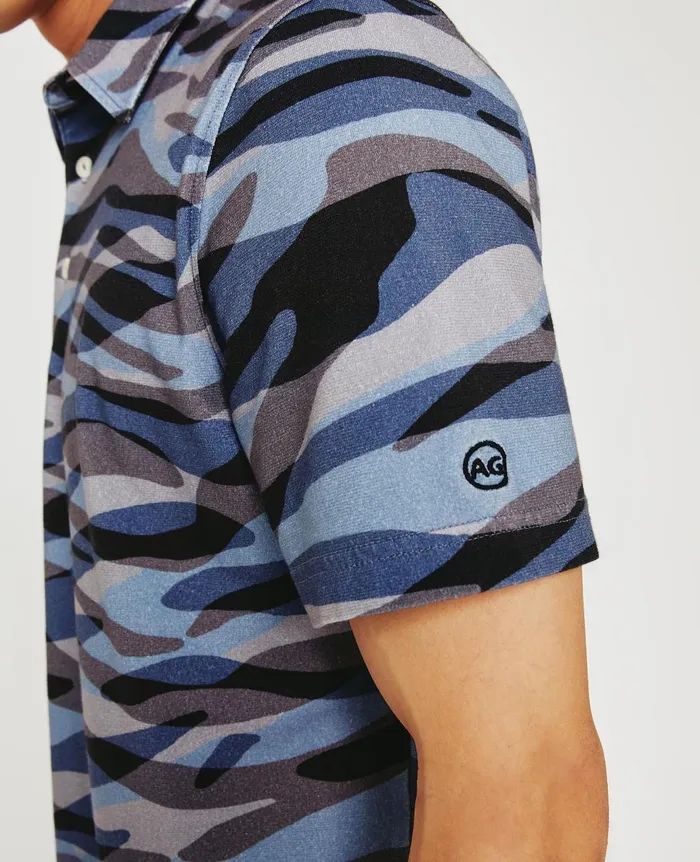 Bryce Polo Water Zebra Crossing Men AG Jeans Polos