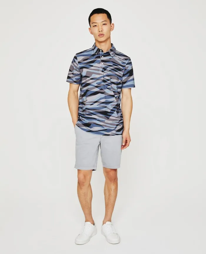 Bryce Polo Water Zebra Crossing Men AG Jeans Polos