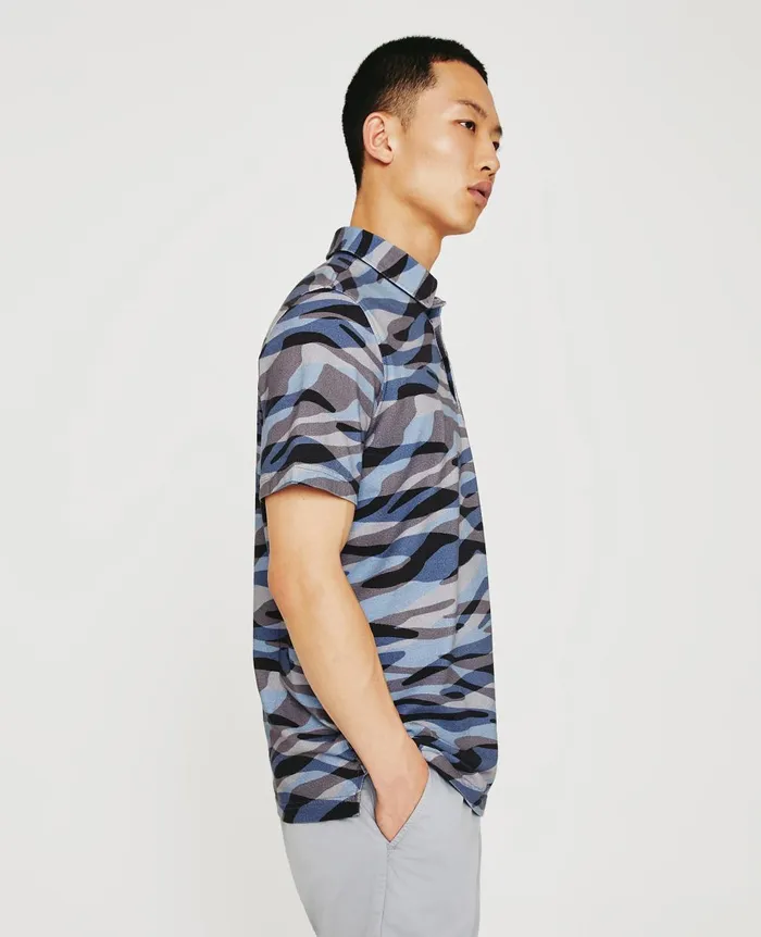 Bryce Polo Water Zebra Crossing Men AG Jeans Polos
