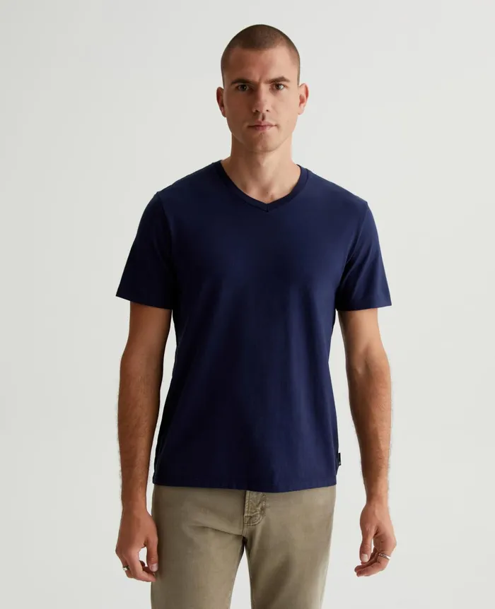 Bryce Vee Deep Navy Men AG Jeans Tees