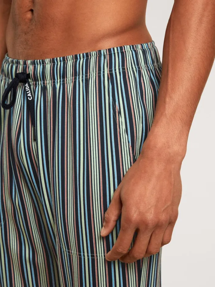 CALIDA Pyjama Pants Men Long Pants With Side Pockets Iris Green