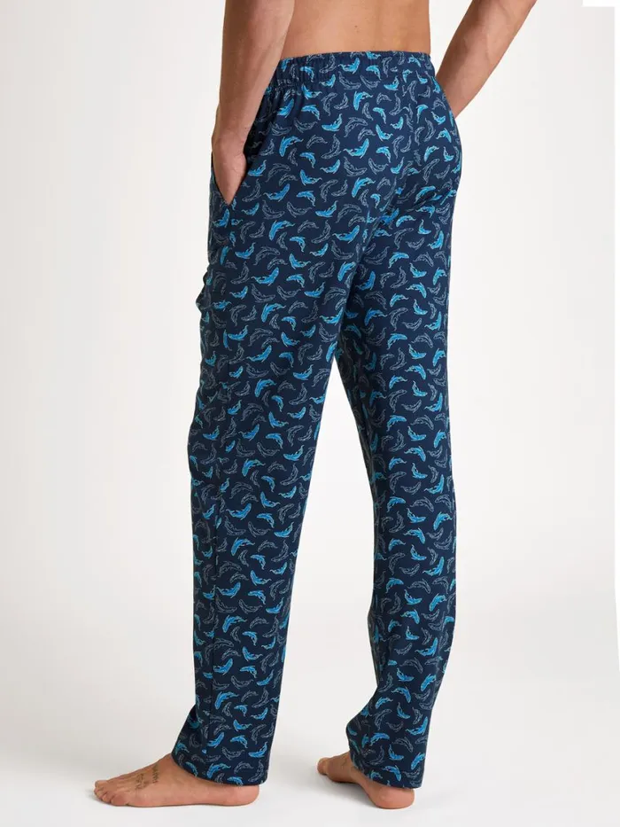 CALIDA Pyjama Pants Men Pants Danube Blue