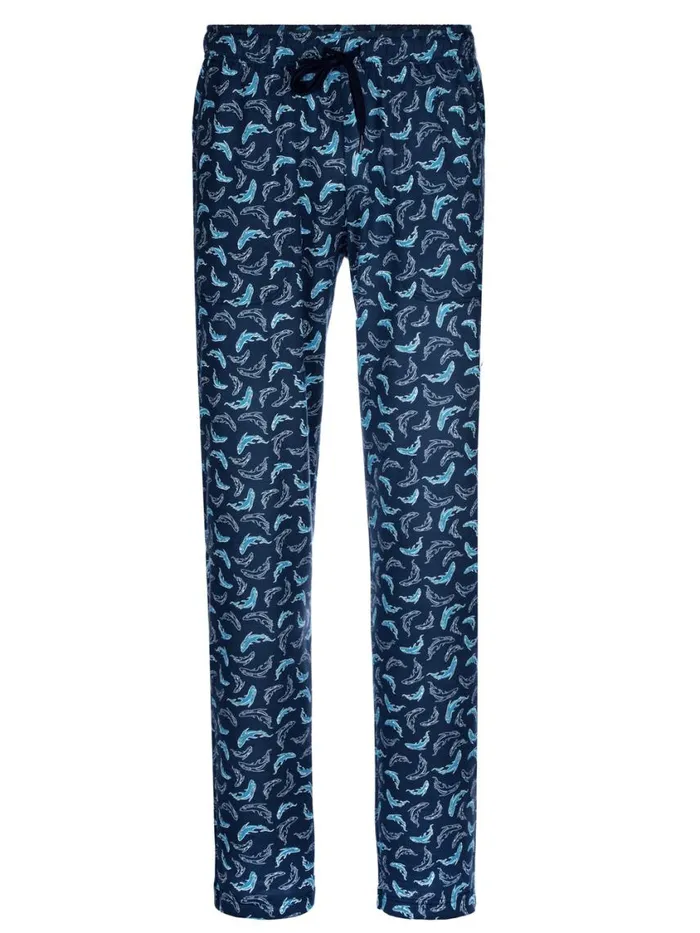 CALIDA Pyjama Pants Men Pants Danube Blue