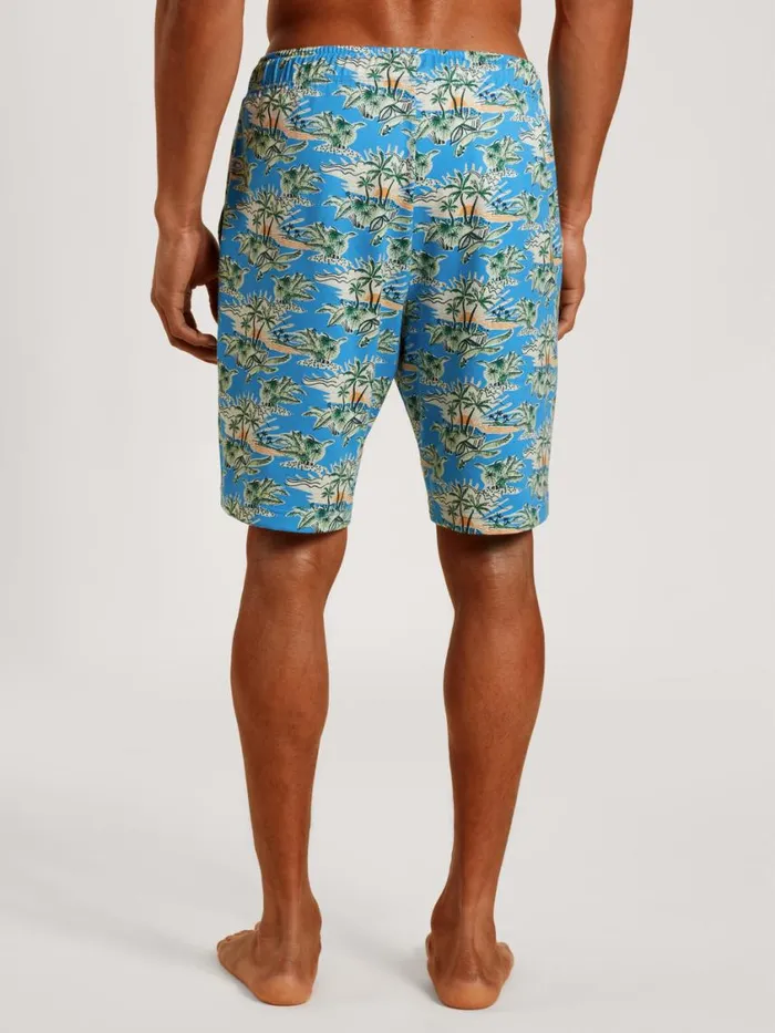CALIDA Pyjama Pants Men Shorts Malibu Blue