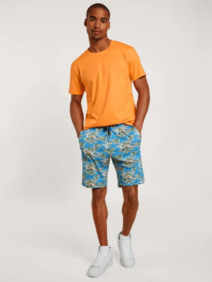 CALIDA Pyjama Pants Men Shorts Malibu Blue