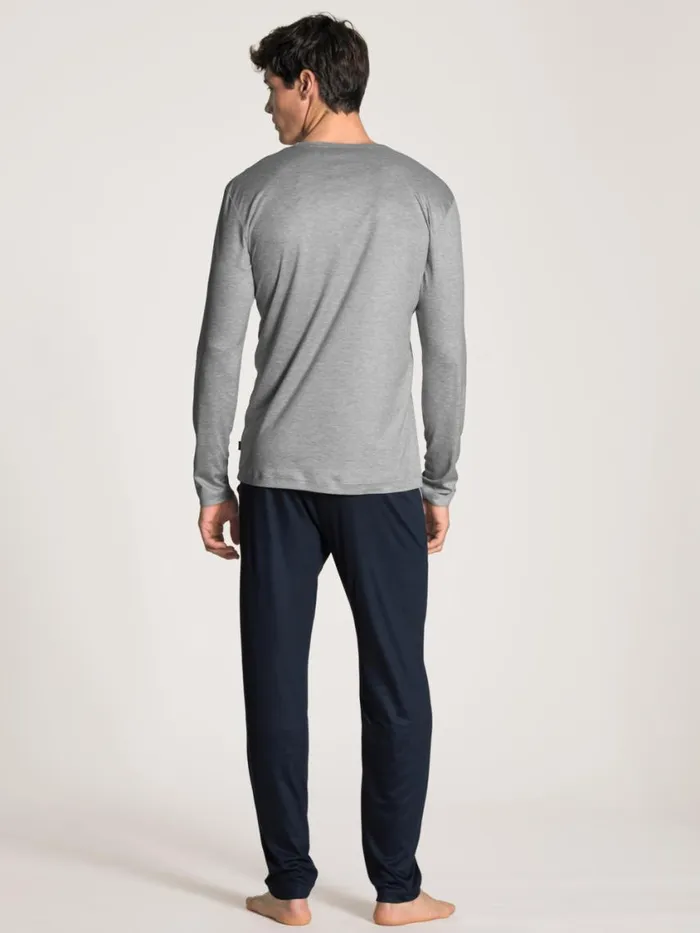 CALIDA Pyjamas Men Pyjama Cradle To Cradle Certified Gravel Mel