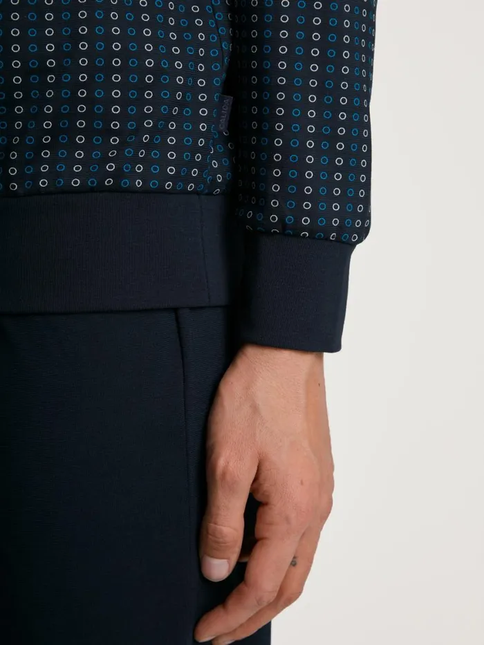 CALIDA Pyjamas Men Pyjama With Cuff Danube Blue