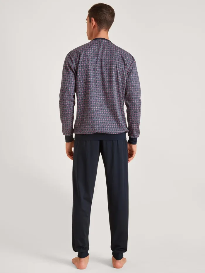 CALIDA Pyjamas Men Pyjama With Cuff Mars Red