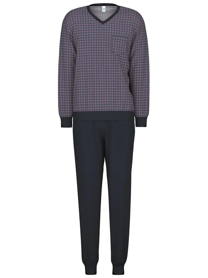 CALIDA Pyjamas Men Pyjama With Cuff Mars Red