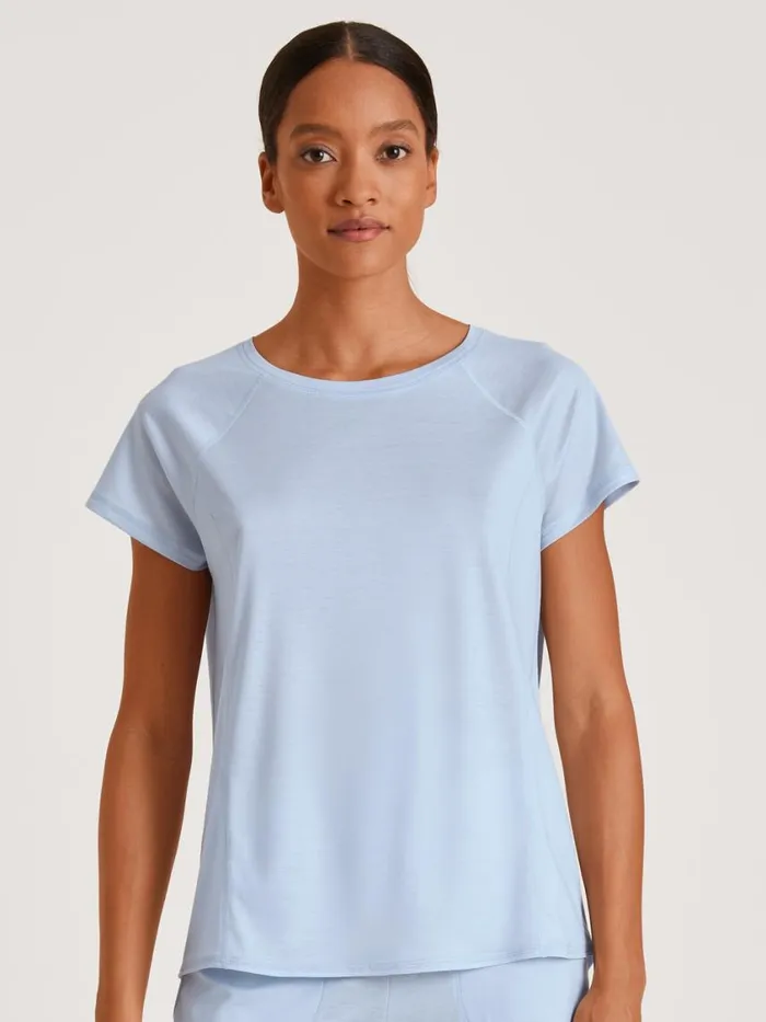CALIDA Show All Women Shirt Short Sleeve Harmony Blue
