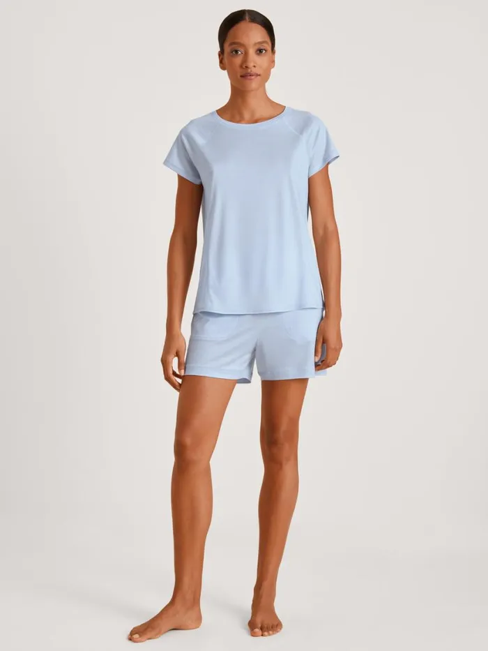 CALIDA Show All Women Shirt Short Sleeve Harmony Blue
