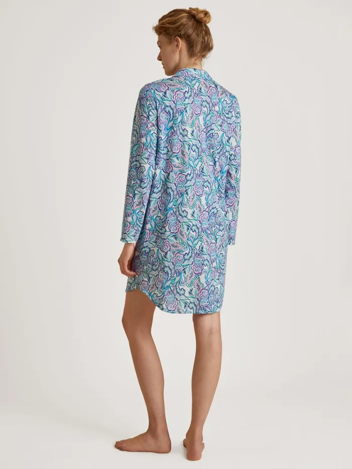 CALIDA Show All Women Sleepshirt Length 95cm Blue Topaz