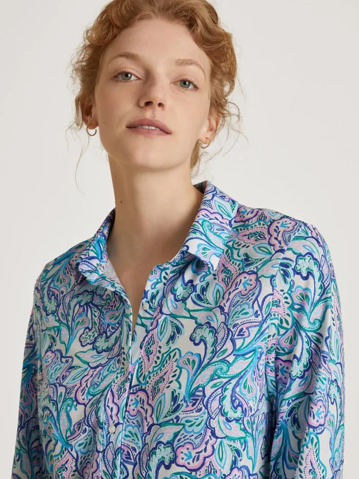 CALIDA Show All Women Sleepshirt Length 95cm Blue Topaz