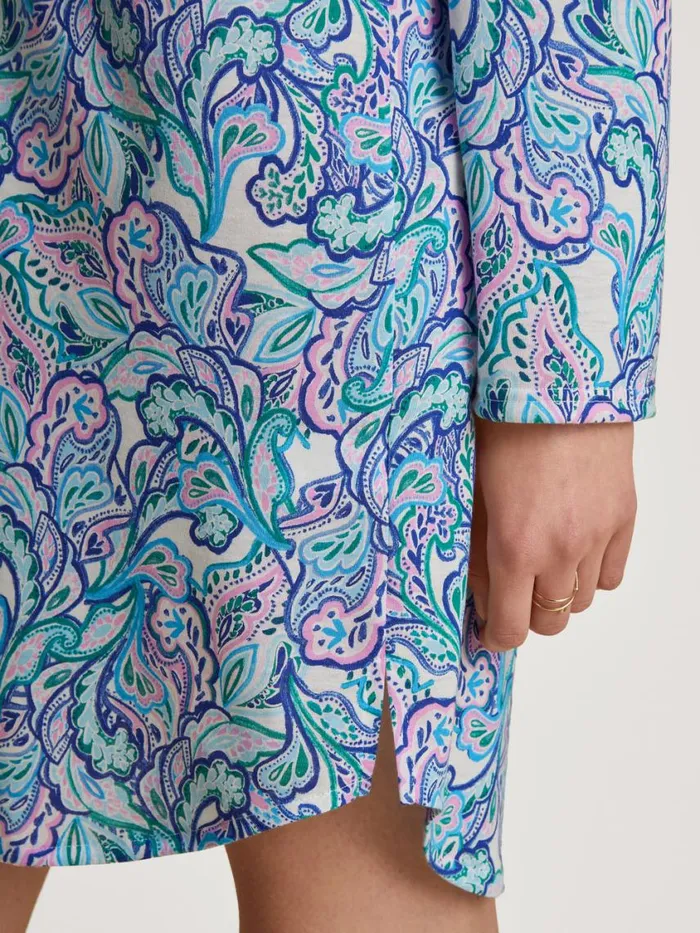 CALIDA Show All Women Sleepshirt Length 95cm Blue Topaz