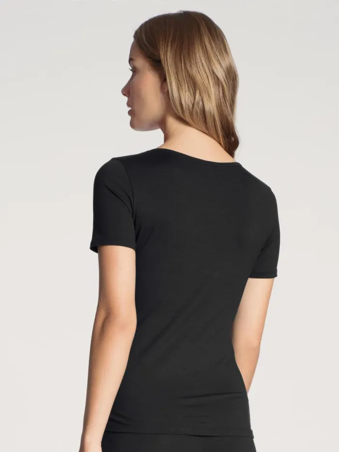 CALIDA Tops Women Shirt Shortsleeve Schwarz