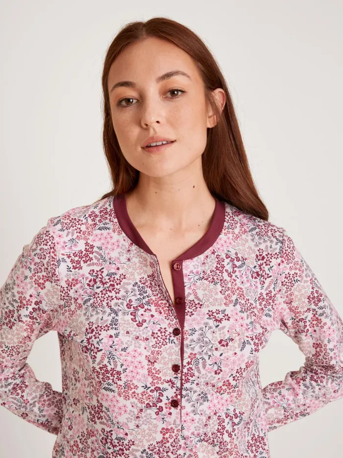 CALIDA Warming Nightwear Women Longsleeved Nightdress Mars Red