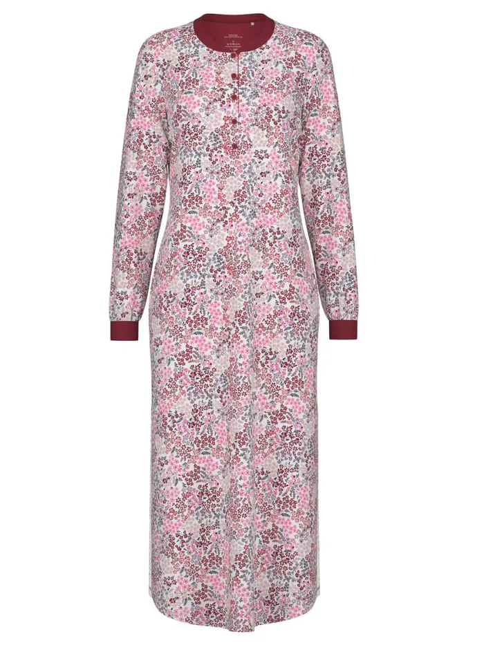 CALIDA Warming Nightwear Women Longsleeved Nightdress Mars Red