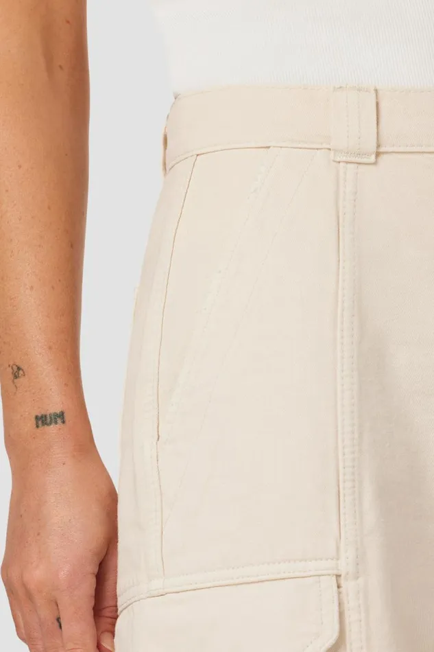 Cargo Women Hudson Jeans HighRise Wide Leg Cargo Great Egret