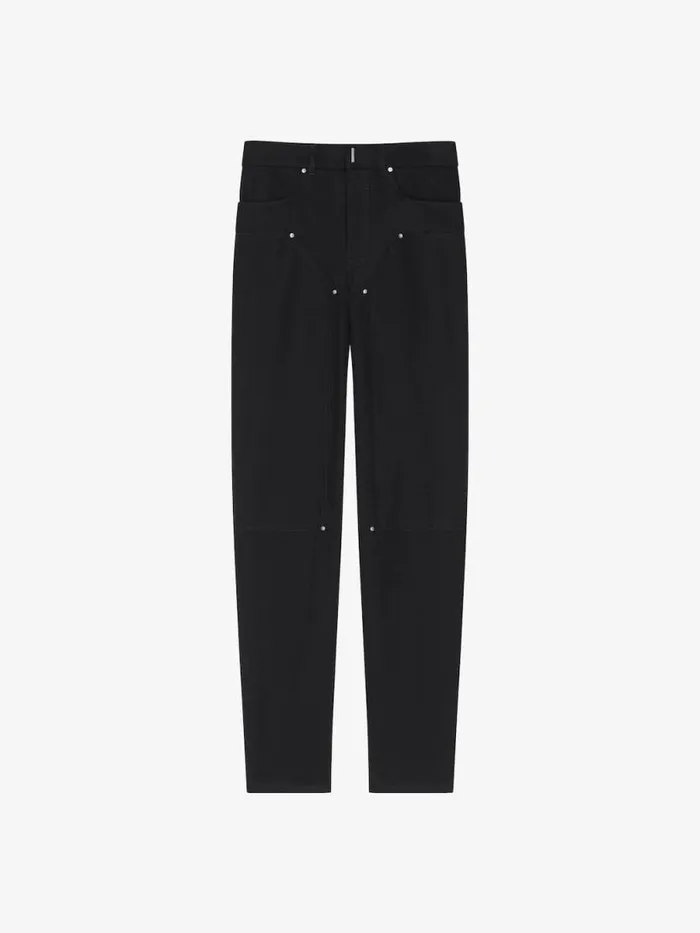 Carpenter Pants In Denim Black Men Givenchy Pants and Shorts