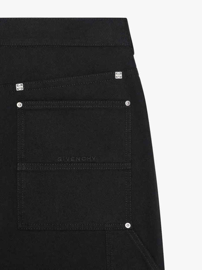 Carpenter Pants In Denim Black Men Givenchy Pants and Shorts