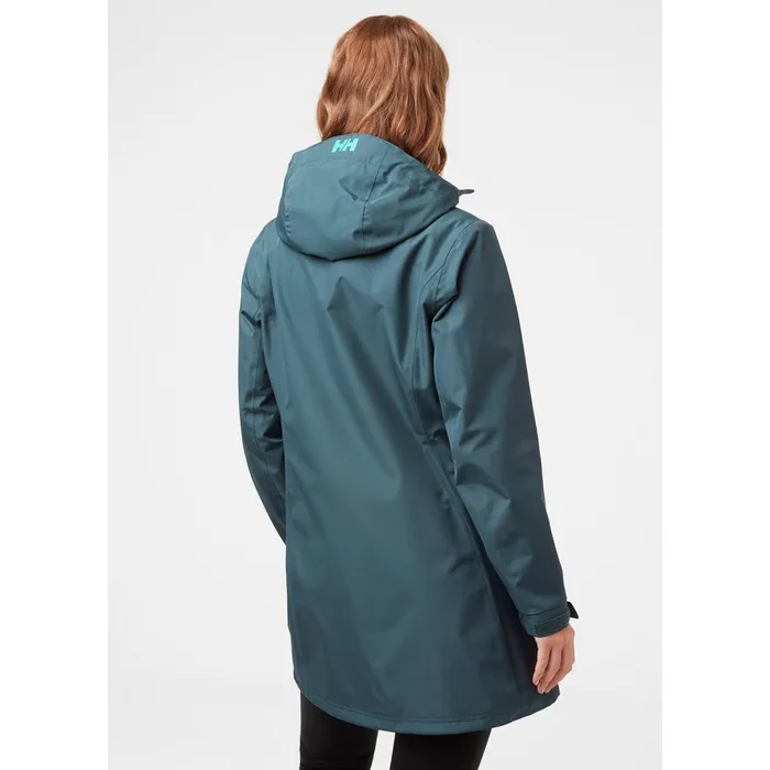 Casual Jackets Women Helly Hansen W LONG BELFAST JACKET 635 Orion Blue