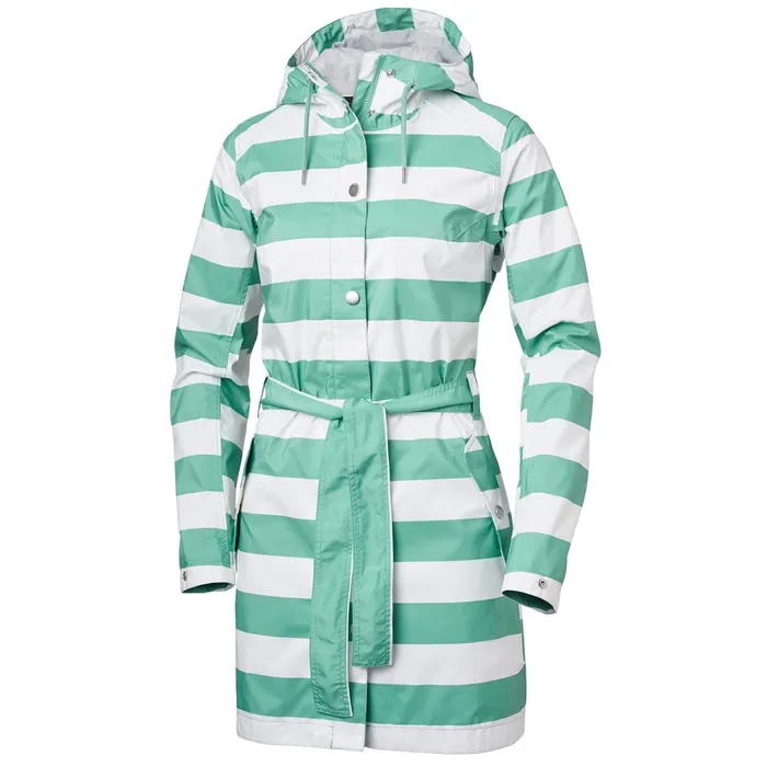 Casual Jackets Women Helly Hansen W LYNESS II COAT 443 Jade Stripe