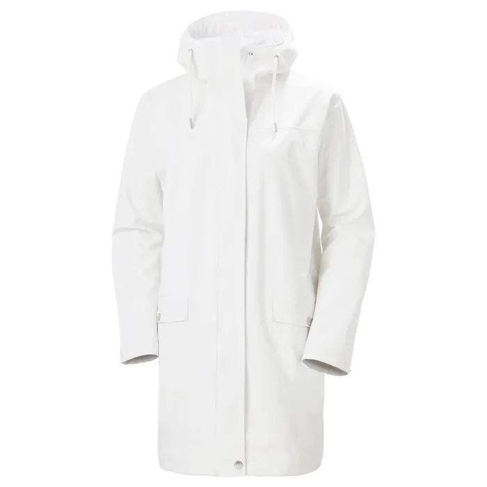 Casual Jackets Women Helly Hansen W MOSS RAIN COAT 011 Offwhite