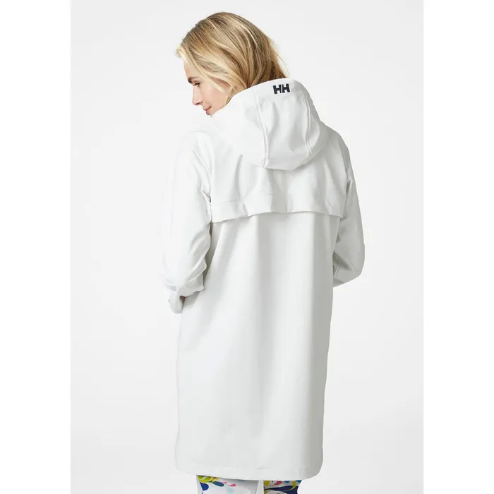 Casual Jackets Women Helly Hansen W MOSS RAIN COAT 011 Offwhite