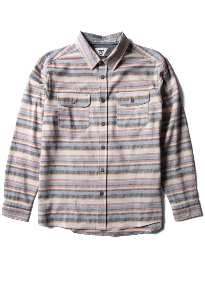 Central Coast Eco Ls Flannel Dune Men Vissla Shirts and Flannels