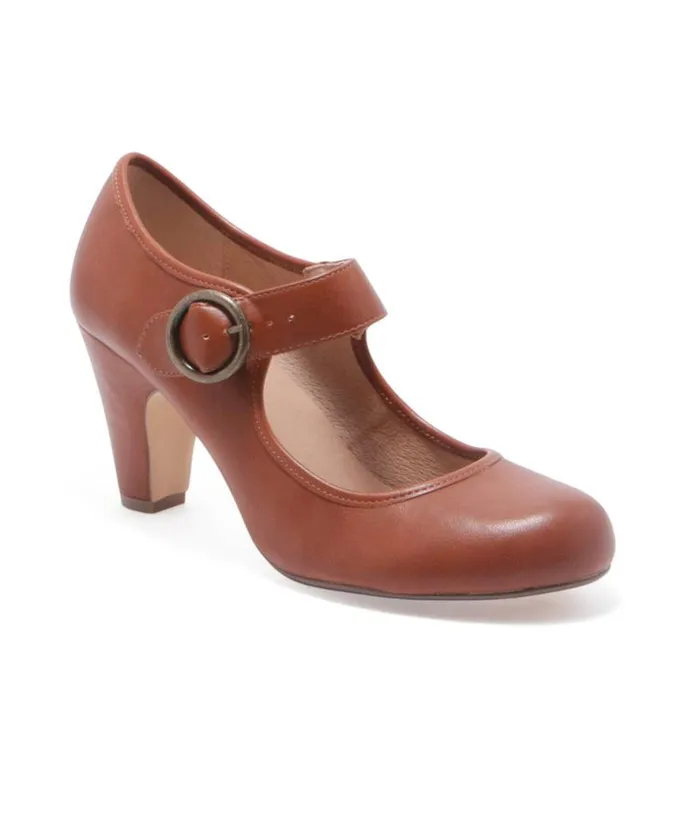 Chelsea Crew 1940s Rust Leatherette Mary Jane Madeline Heels Shoes Unique Vintage Heels Chelsea Crew 1940s Rust Leatherette Mary Jane Madeline Heels Shoes Unique Vintage Heels