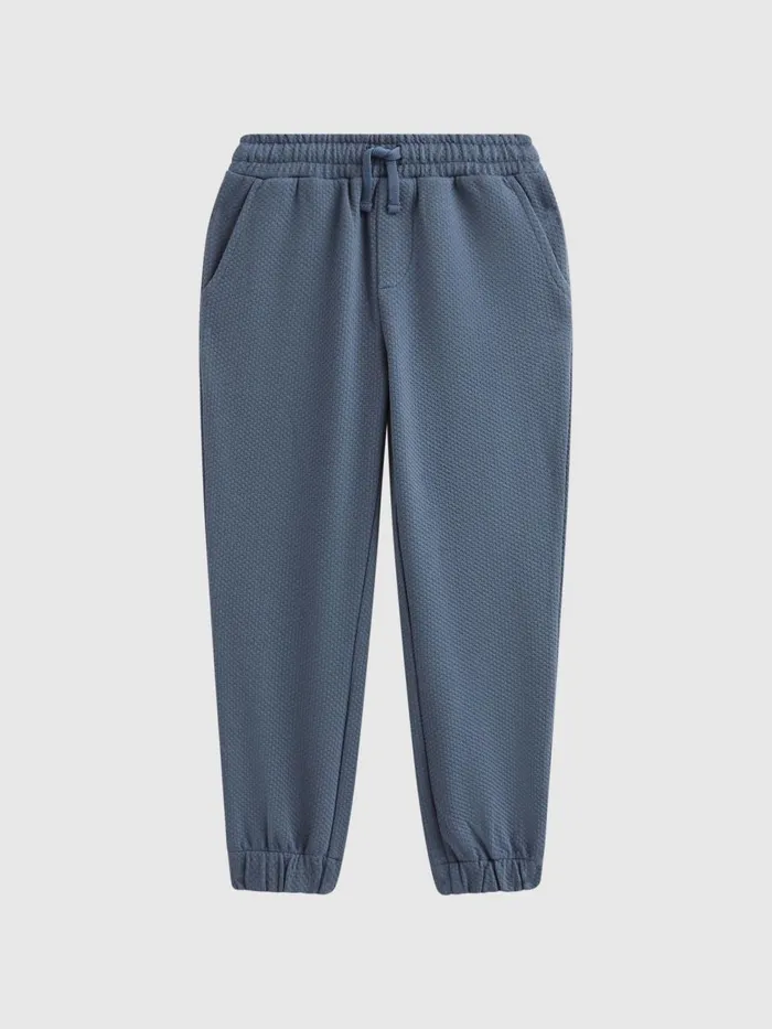 Children Reiss CoOrds Hector Textured Drawstring Joggers Airforce Blue