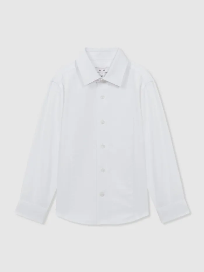 Children Reiss Shirts Marcel Slim Fit Dinner Shirt White