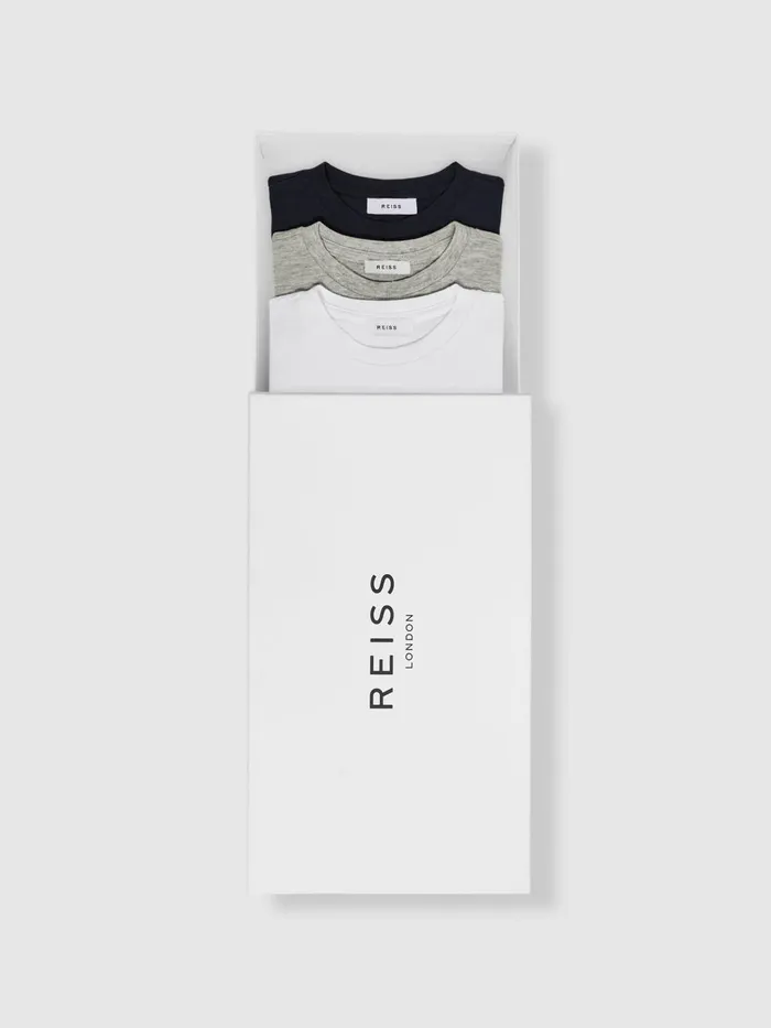 Children Reiss TShirts Bless 3 Pack Crew Neck TShirts Multi