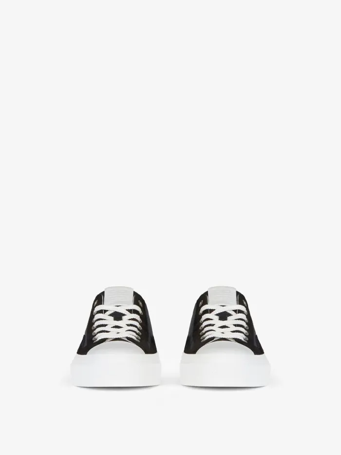 City Sneakers In Canvas And Suede Black Men Givenchy City