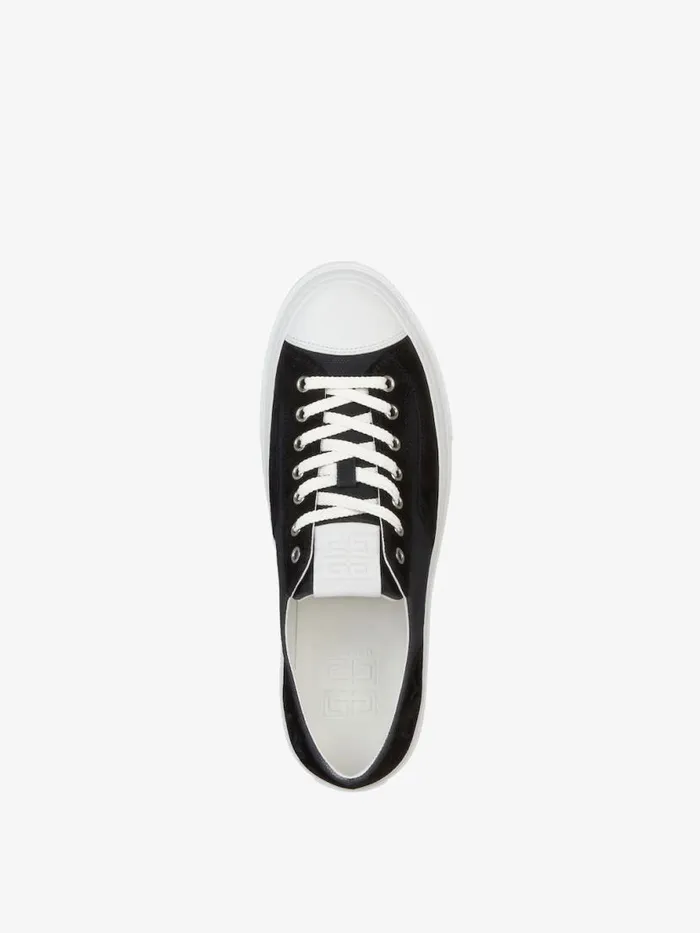 City Sneakers In Canvas And Suede Black Men Givenchy City