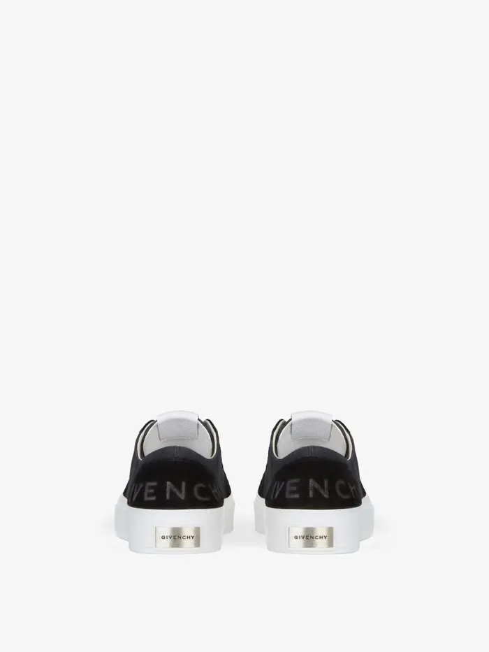 City Sneakers In Canvas And Suede Black Men Givenchy City