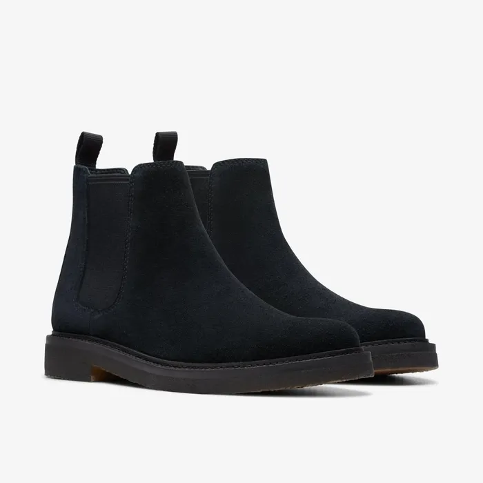 Clarkdale Easy Black Suede Men Clarks Casual Dress Shoes