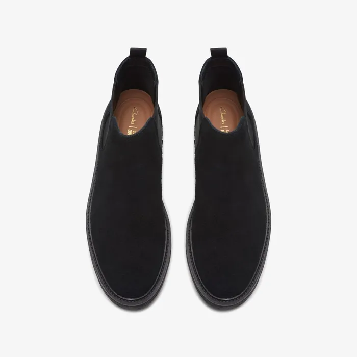 Clarkdale Easy Black Suede Men Clarks Casual Dress Shoes