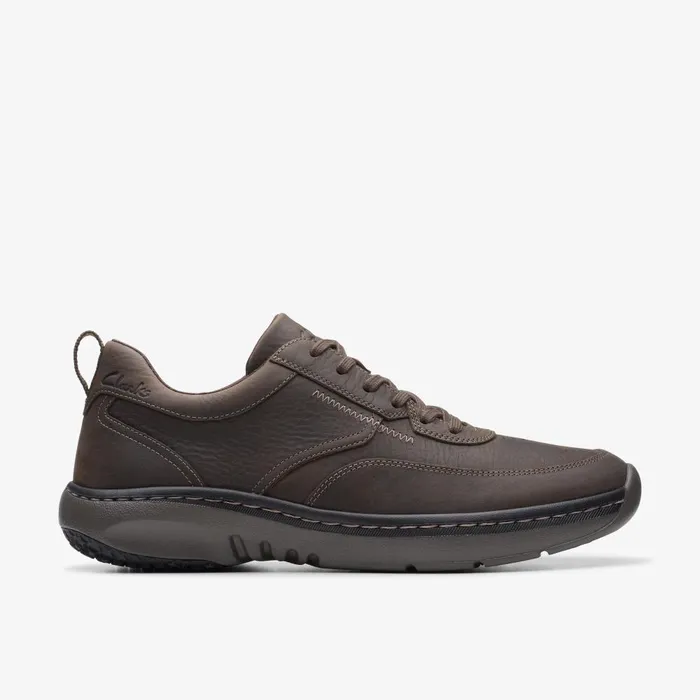 Clarks Pro Lace Dark Brown Tumbled Men Clarks Sneakers