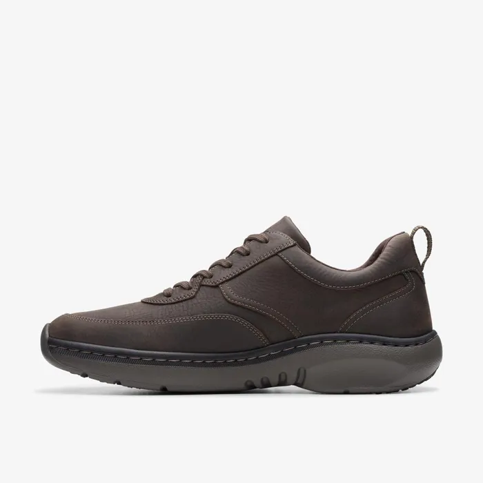 Clarks Pro Lace Dark Brown Tumbled Men Clarks Sneakers