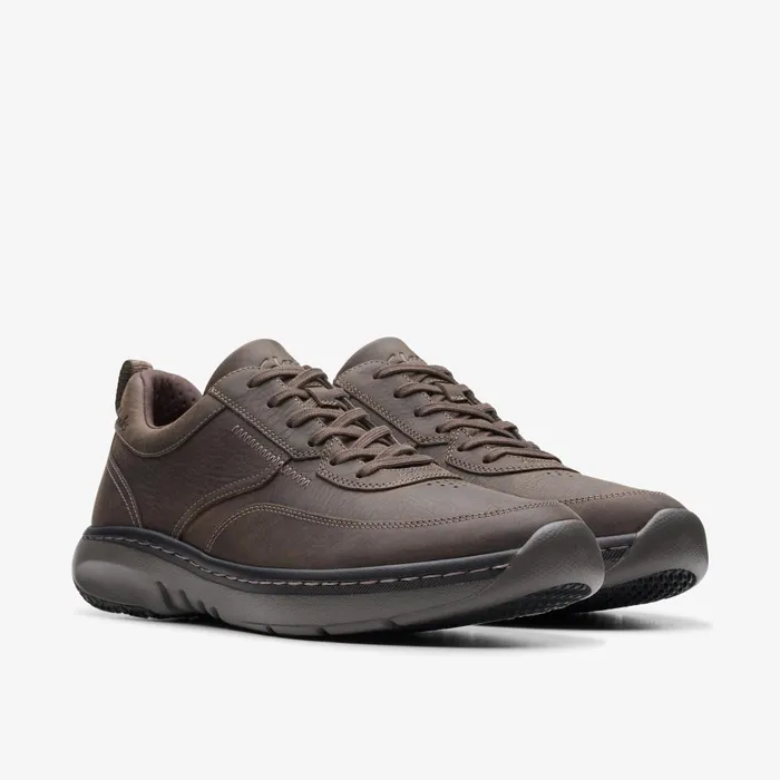 Clarks Pro Lace Dark Brown Tumbled Men Clarks Sneakers